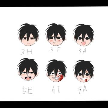 番号の表情やつ