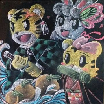 2020年12月份黑板畫