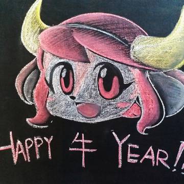 2021年1月份黑板畫