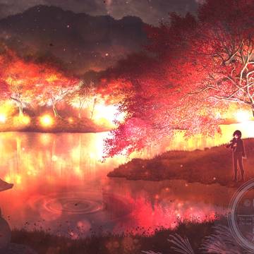 夜もみじ