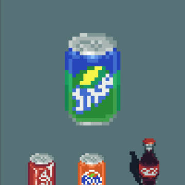 Some drinks: Cola, Sprite, Fanta
