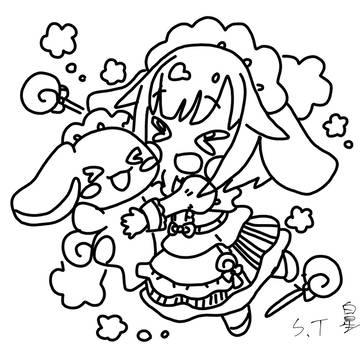 えむちゃんとシナモロール