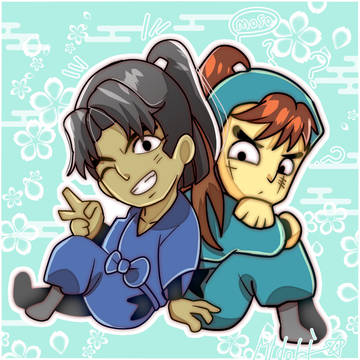 トレスde描いてみた(忍たま W図書委員長)