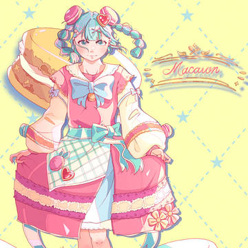 マカロンの女の子