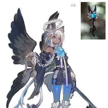 black cat angel