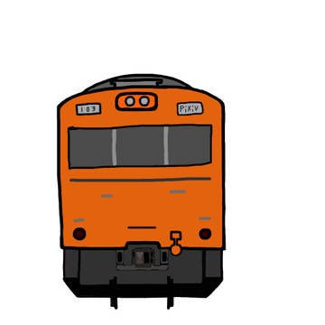 カラフルな電車