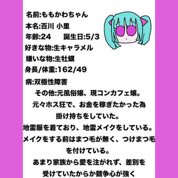 OCの性格など2