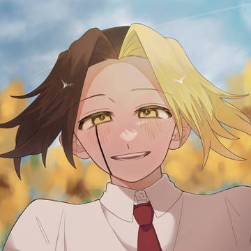 向日葵とフィンくん