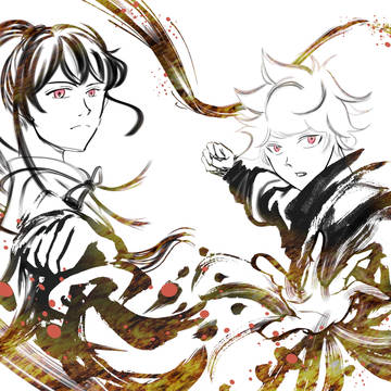 画眉丸＆佐切墨絵風