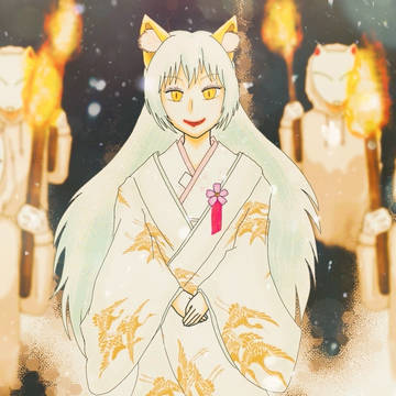 白狐まつり・松明行列