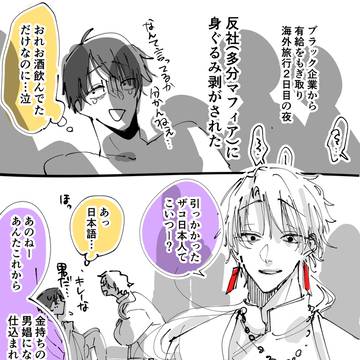 社畜がマフィアに調教されるBL