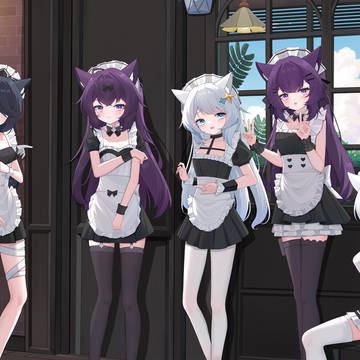ねこ娘メイド服,稿件女仆咖啡厅