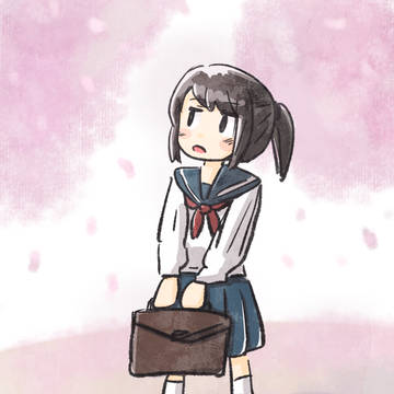 桜舞う