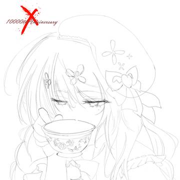 箱庭秕さん　線画