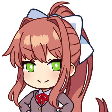 Monika Chibi Hands-on-Hips