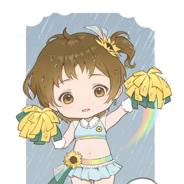 即便在雨中也為自己加油啊~