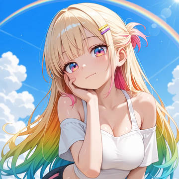 晴天と虹🌈