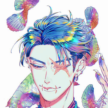 ブルーとグレー