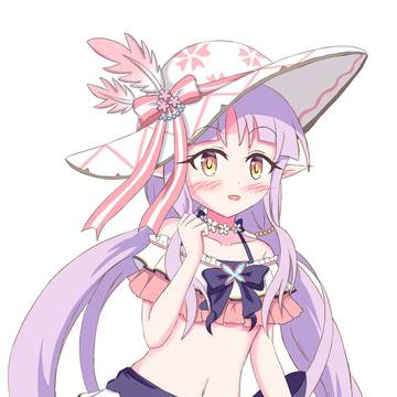 まだ春だけど水着でもいいよね？…えへへ♪