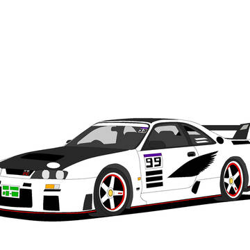 うちのこ仕様のR33【白鷹】