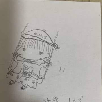 34歳、1人でブランコに乗る。