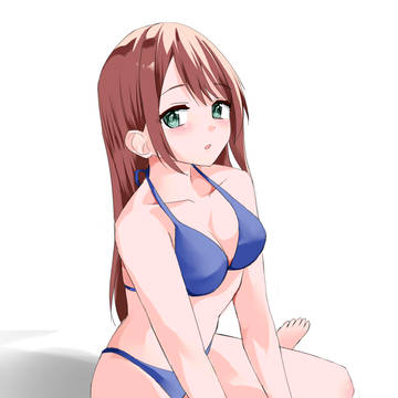 座っているアニー