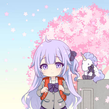入学式のユニコーンちゃん