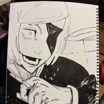 釘崎野薔薇描いてみた。