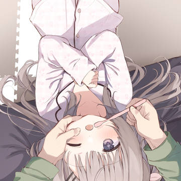 妹の歯をみがいてあげたい