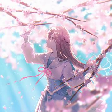 桜の夢に見る