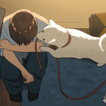 うまくいかなかった日、いつもの犬