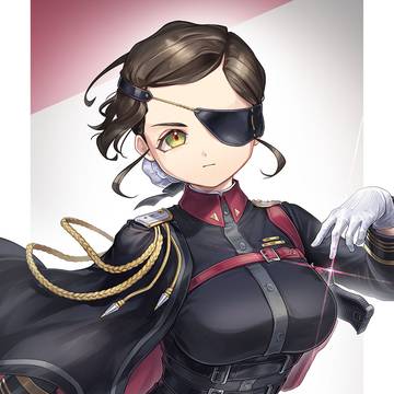眼帯軍人お姉さん