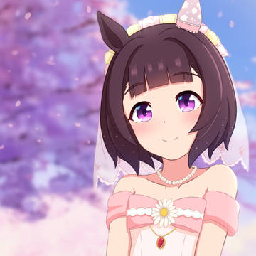 桜と花嫁フラワーちゃん