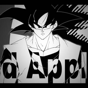【手描きDB】悟空さ中心でBad Apple!!