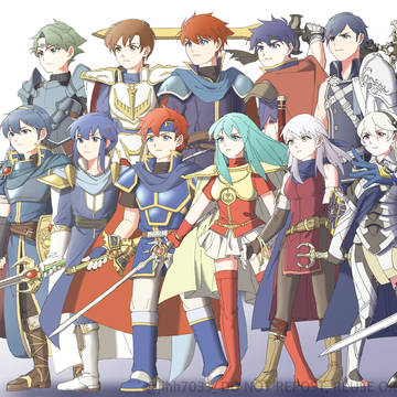 【FE35周年】(差分あり)歴代主人公集合