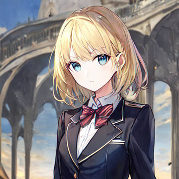 制服少女（金髪）