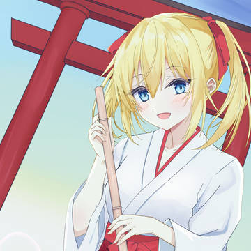 朝焼けの神社と朝活巫女バイト