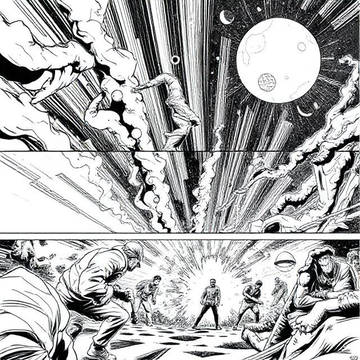 Snippets of a manga commission