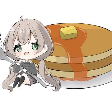 ホットケーキ早く食べたいよぉ〜