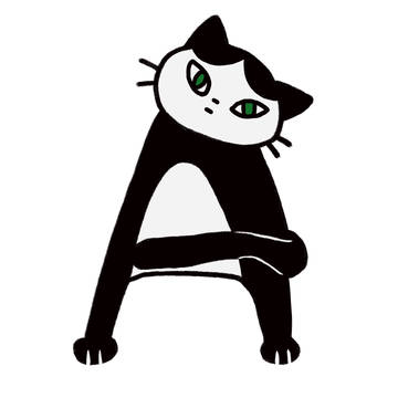 アルファベットアート:Aの猫