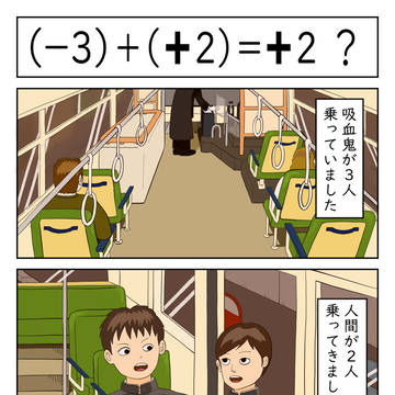 『（－３）＋（＋２）＝＋２ ？』