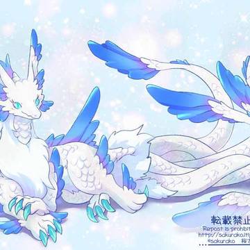 白と青な子
