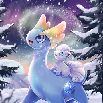 Alolan Vulpix and Amaura
