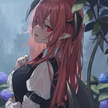 ずぶ濡れ小悪魔さんと雨宿り