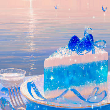 ケーキに海を入れる。