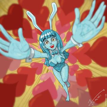 Blue girl love