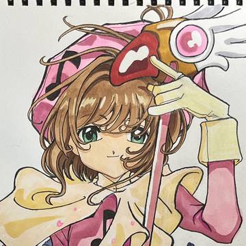 木之本桜描いてみた！