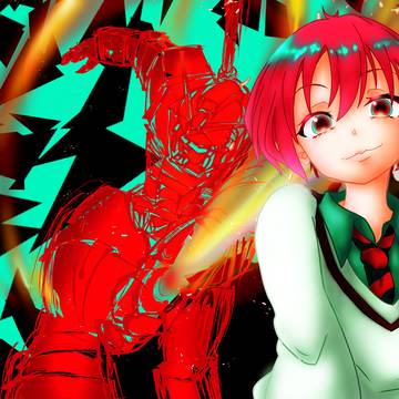 赤いガンダム（初代ｗｗ）　マチュを添えて