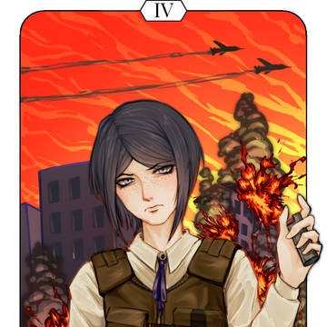 mukuro the emperor tarot card :)