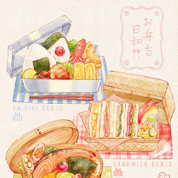 お弁当日和🌼🍙🥪🐟
